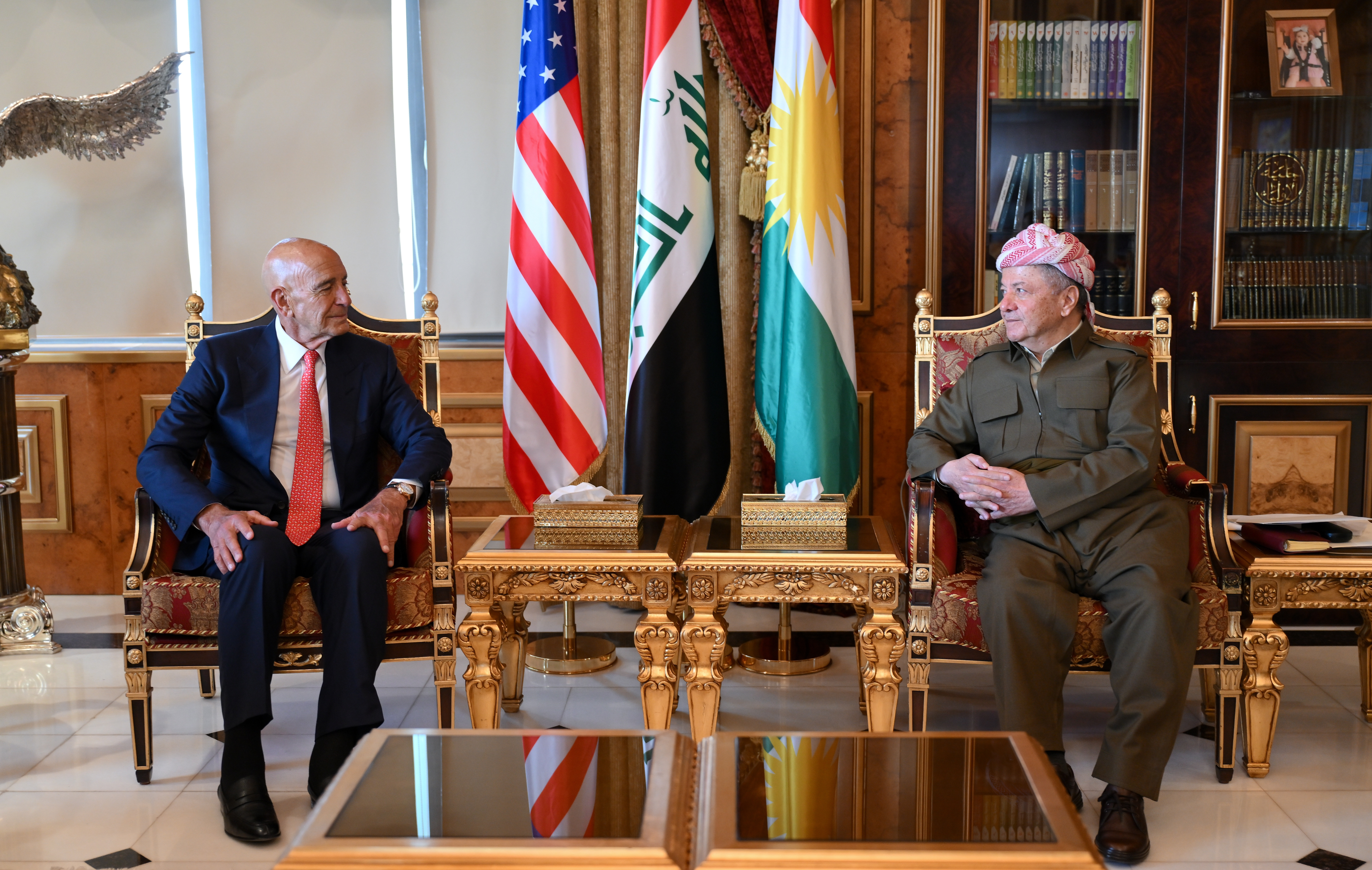 سەرۆك بارزانی پێشوازی لە نوێنەری سەرۆك ترامپ بۆ كاروباری سووریا و باڵیۆزی ئەمەریكا لە توركیا دەكات